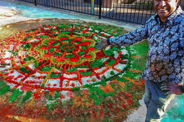 aboriginal sand painting walangari mortdale public school